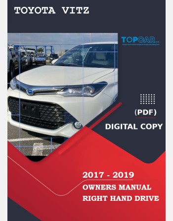 toyota fielder 2017-2019 owners manual in english